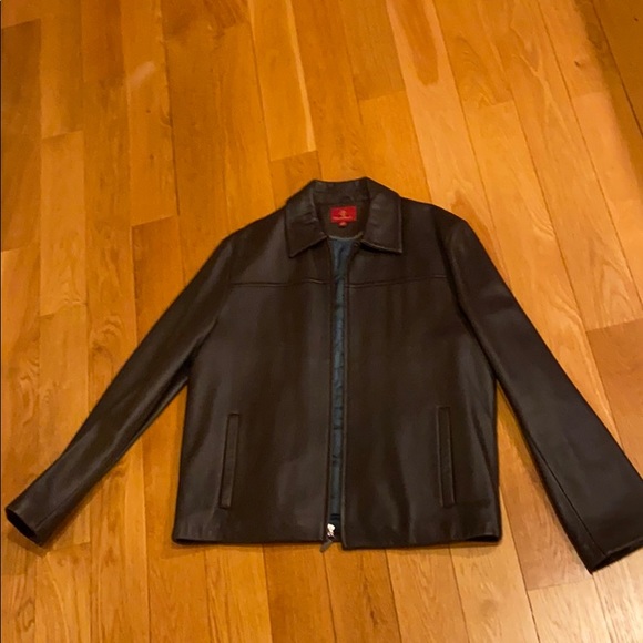 Cole Haan Jackets & Coats Cole Haan Mens Leather Jacket Lambskin